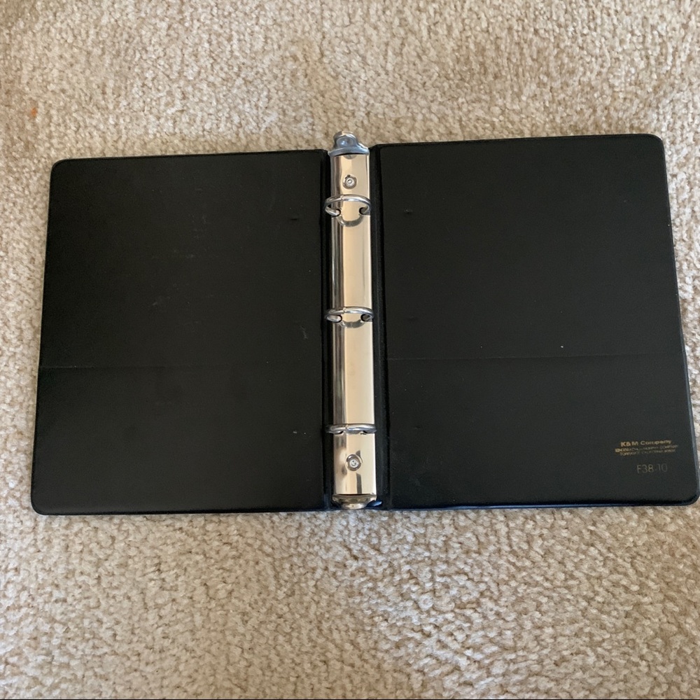 4/$15 One Black binder